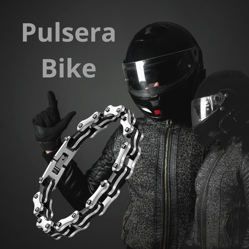 PULSERA BIKE PLATA