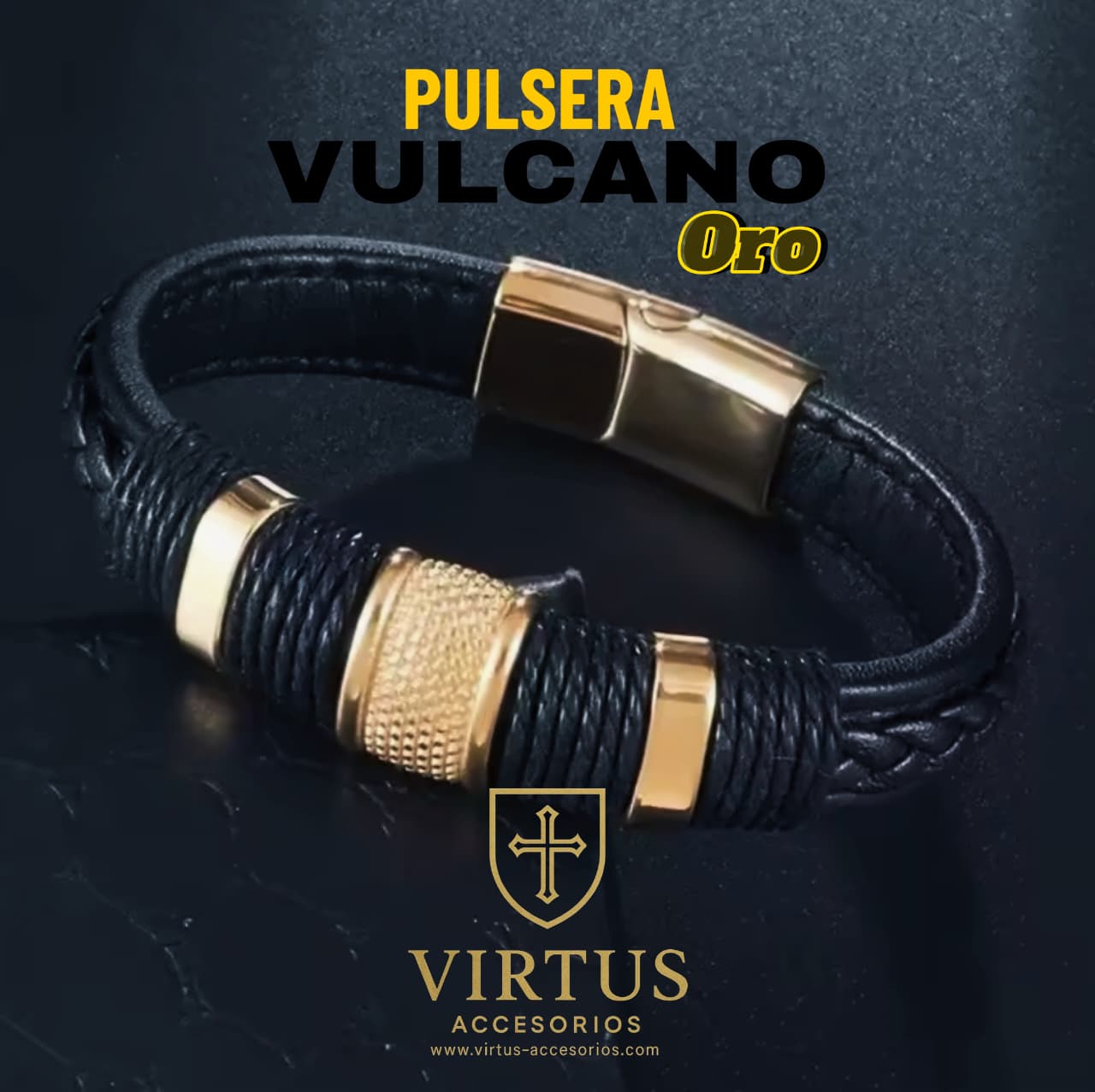 PULSERAS EN CUERO Y ACERO INOXIDABLE