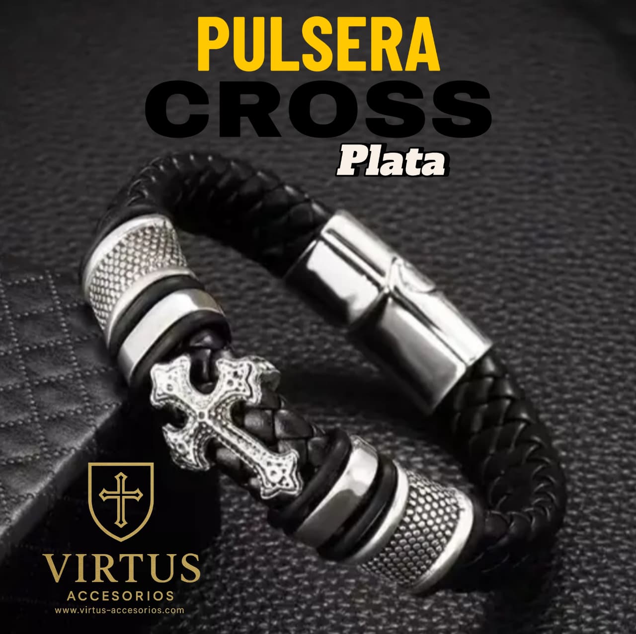 PULSERAS EN CUERO Y ACERO INOXIDABLE